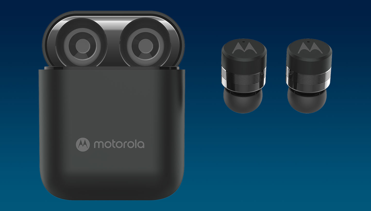 True wireless MOTO Buds 120 earbuds with smart touch control - Product image