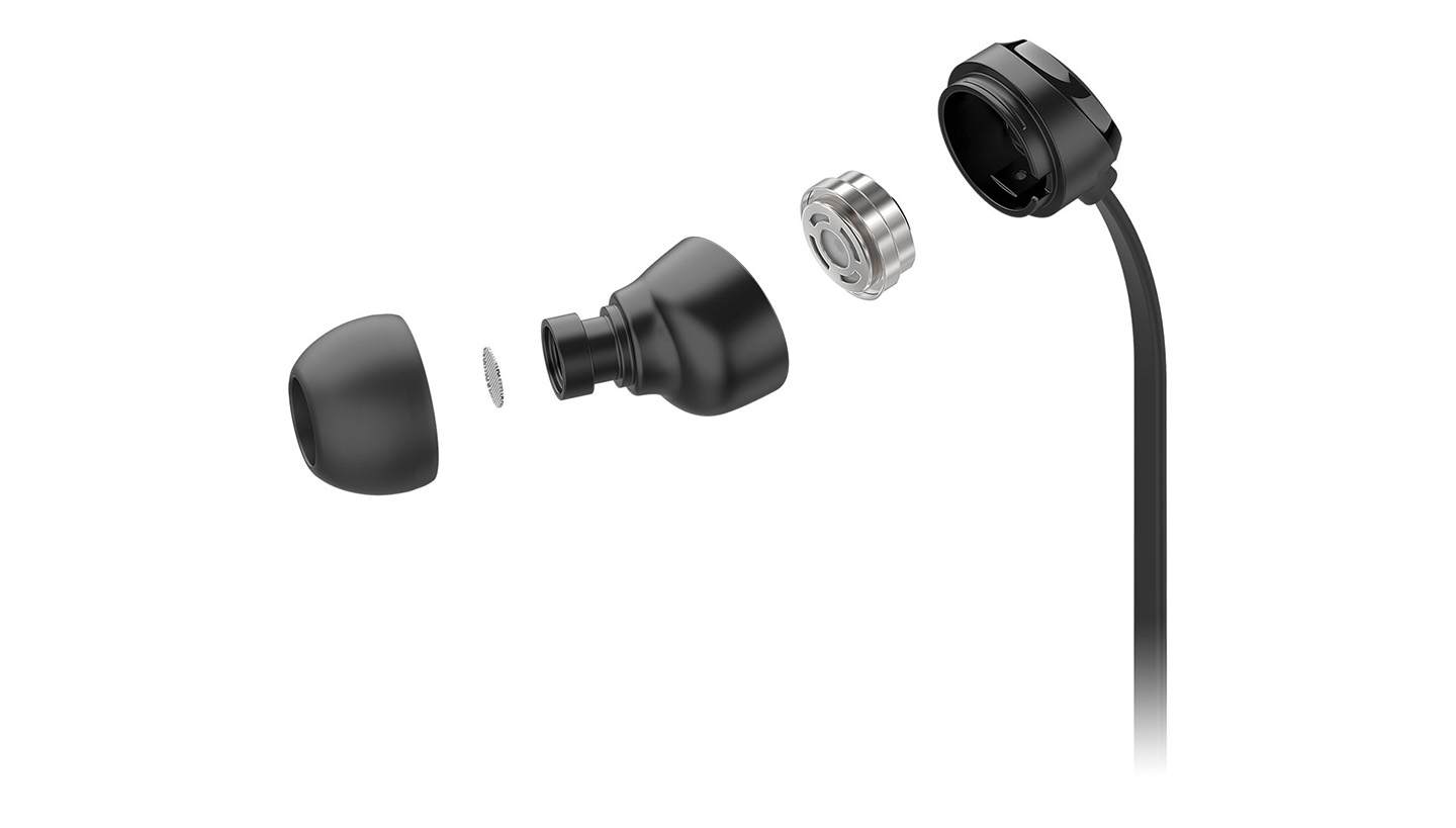 In-ear headphones Earbuds 3C-S in black with high quality speaker drivers - product image