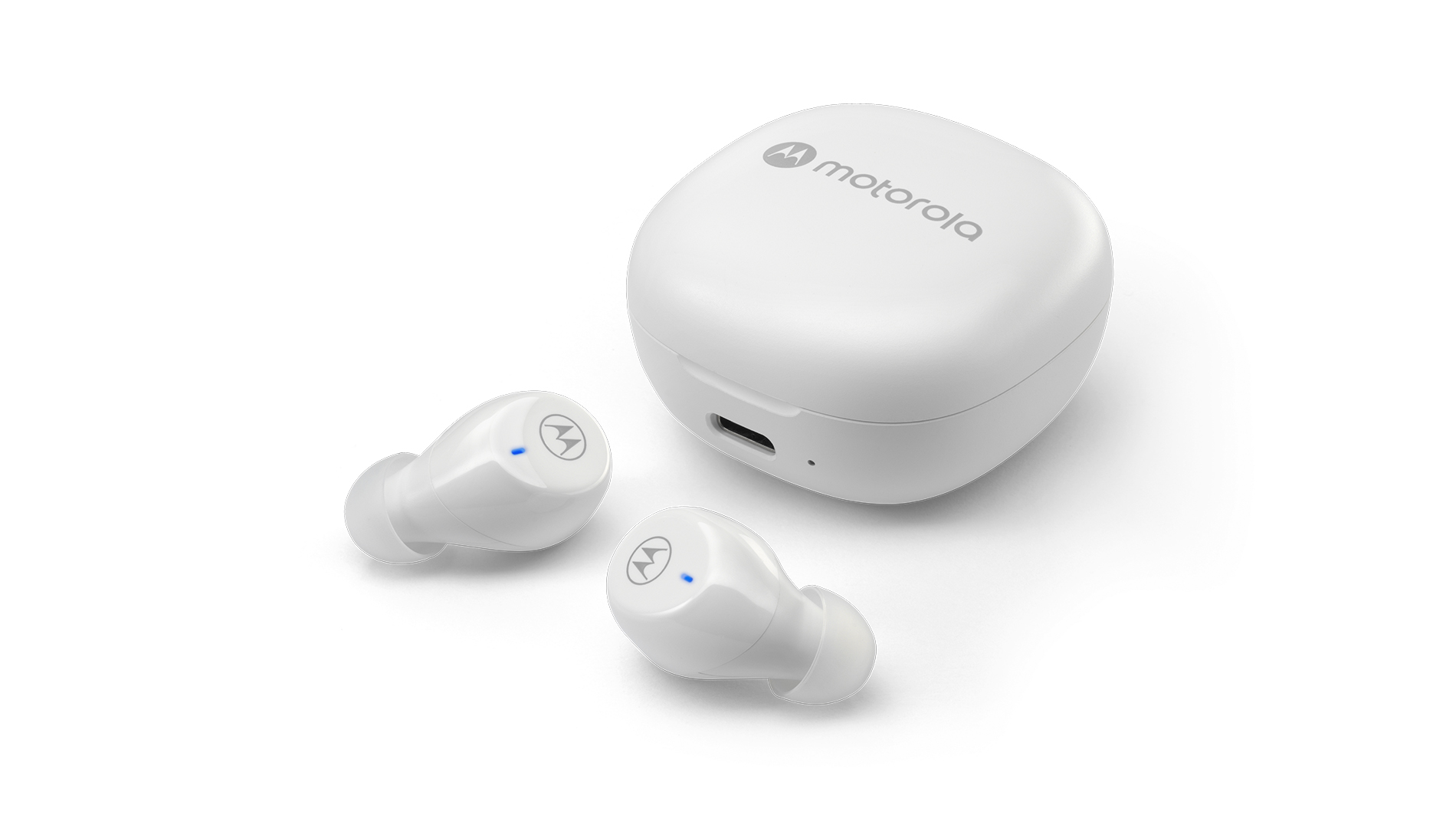 True wireless MOTO Earbuds 105 in white - Product image