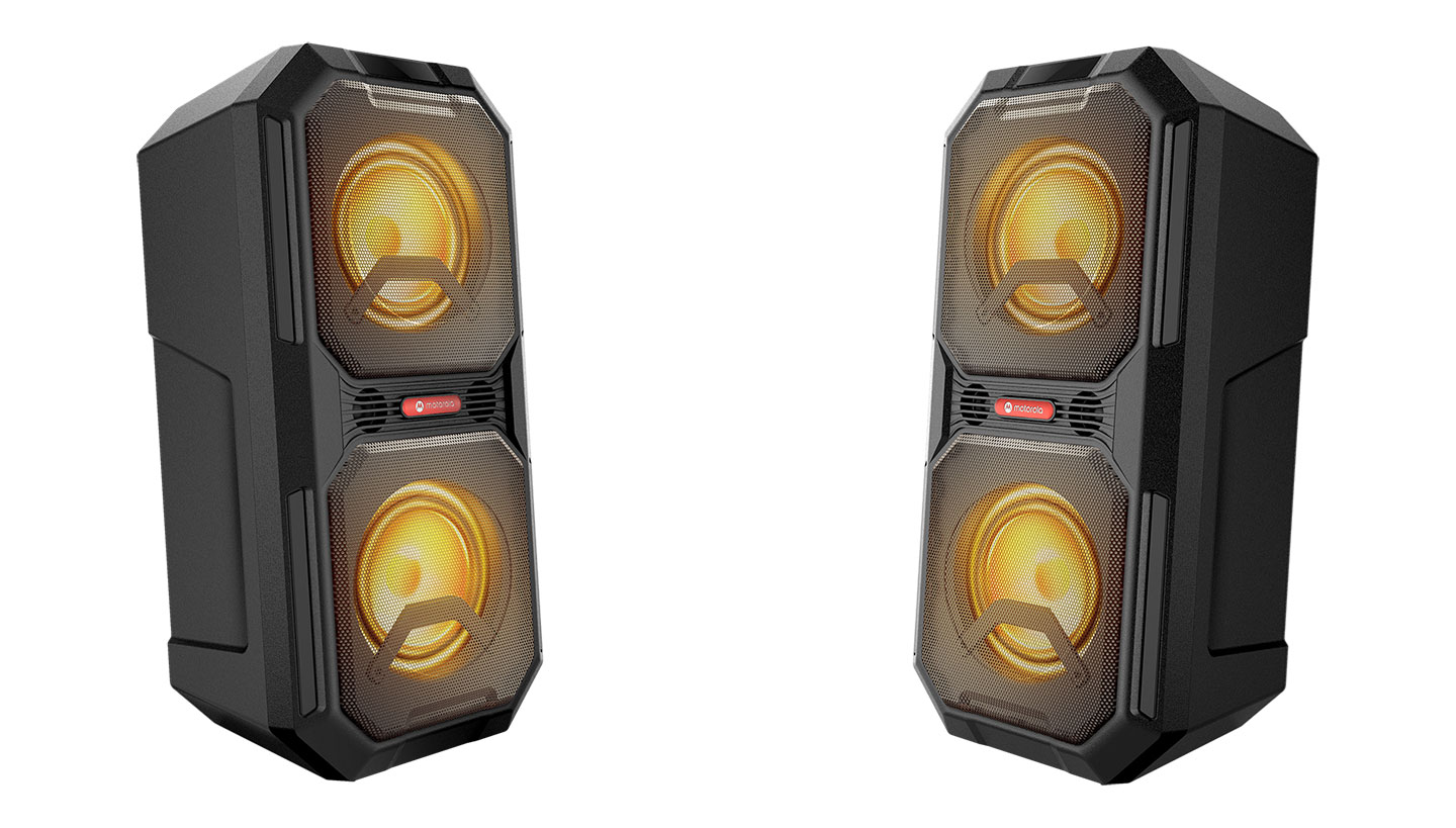 Pair of MOTO ROKR 820 Wireless party speakers