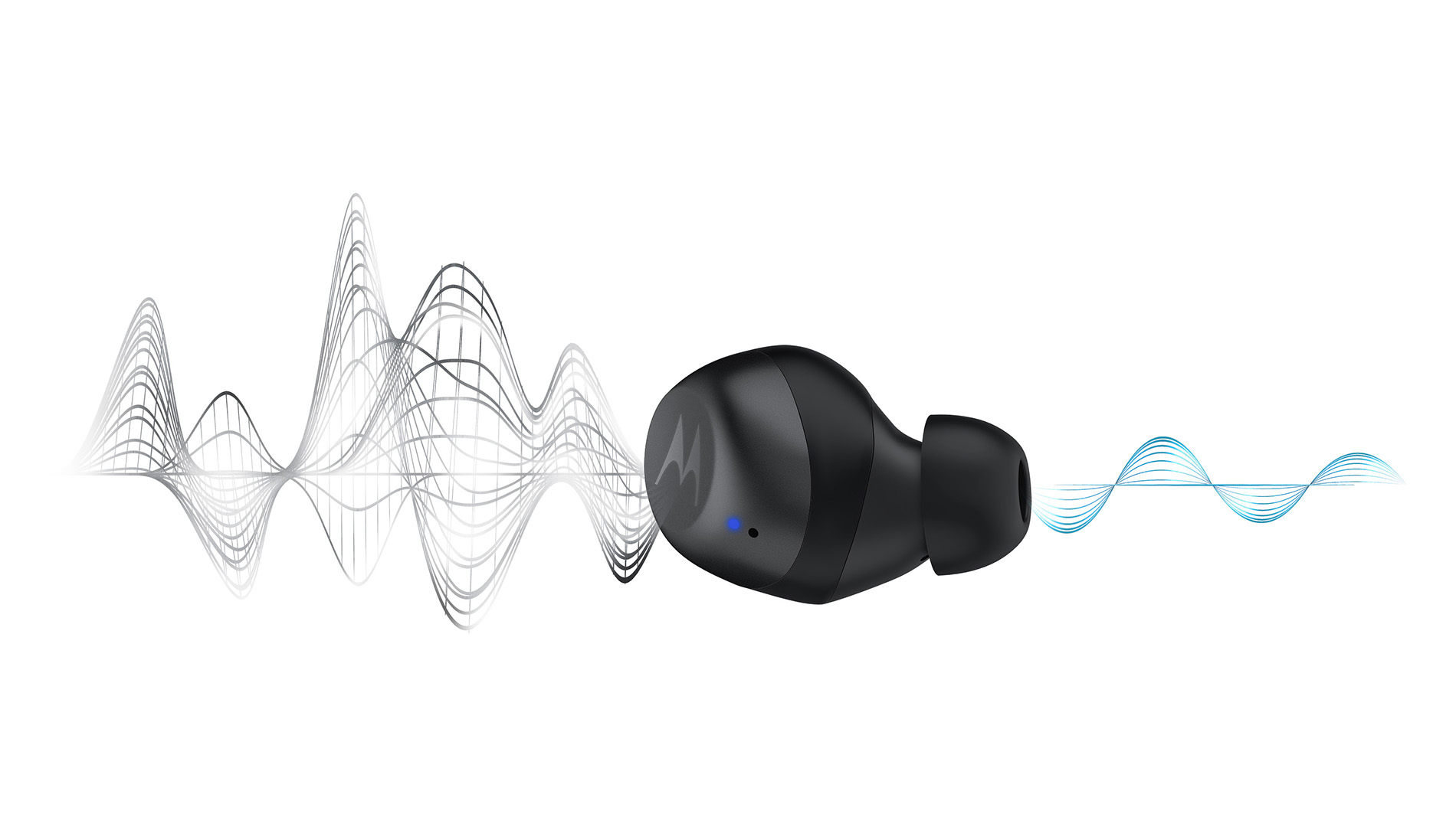 True wireless MOTO BUDS 270 ANC with Active Noise Canceling technology - product image